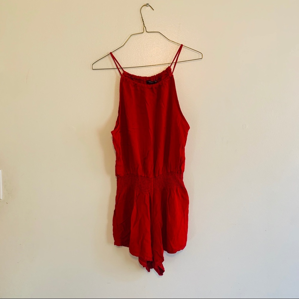NWT Brandy Melville Red Blanche Romper